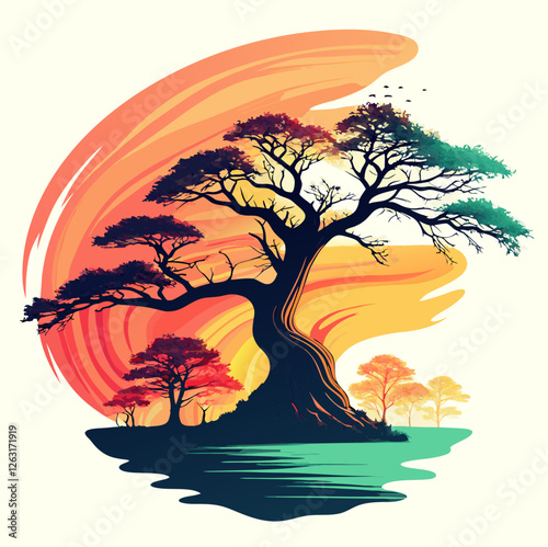The tropical theme adds brightness and individuality to your brand.

