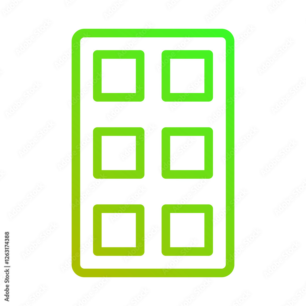 Grid Layout with Green Gradient Design Graphic Grid Layout with Green Gradient Design Graphic