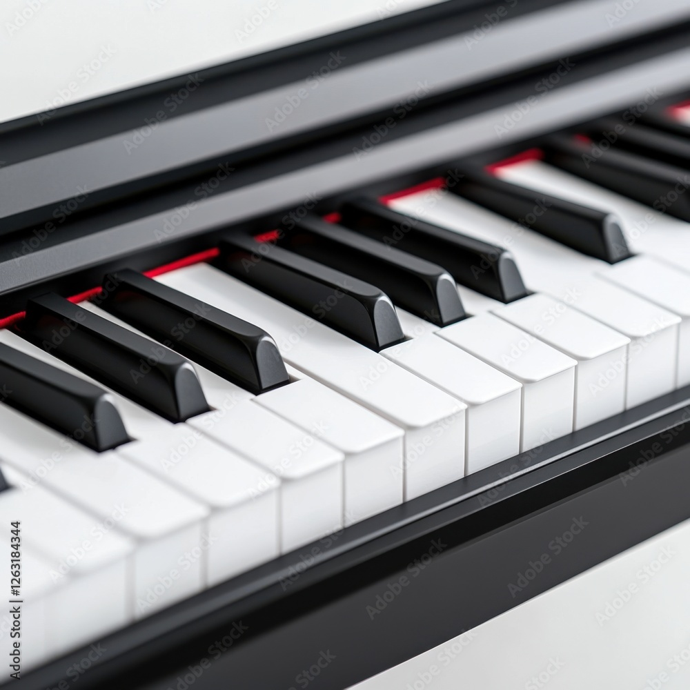 Close-Up of Piano Keys Showing Black and White Design for Music, Art, and Sound Inspiration Close-Up of Piano Keys Showing Black and White Design for Music, Art, and Sound Inspiration