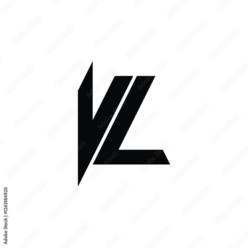 VL monogram logo design letter text name symbol monochrome logotype alphabet character simple logo VL monogram logo design letter text name symbol monochrome logotype alphabet character simple logo