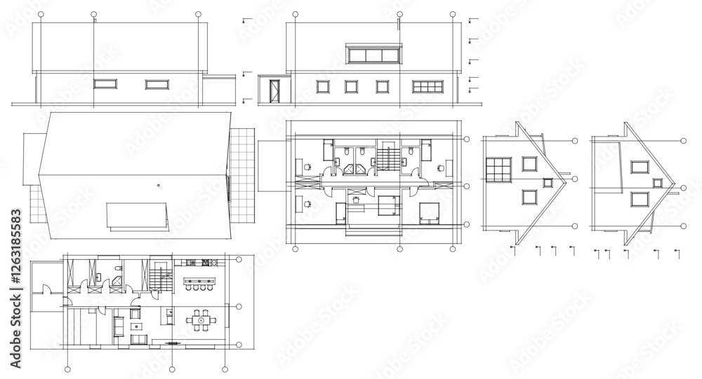 traditional residential architecture sketch house 3d traditional residential architecture sketch house 3d