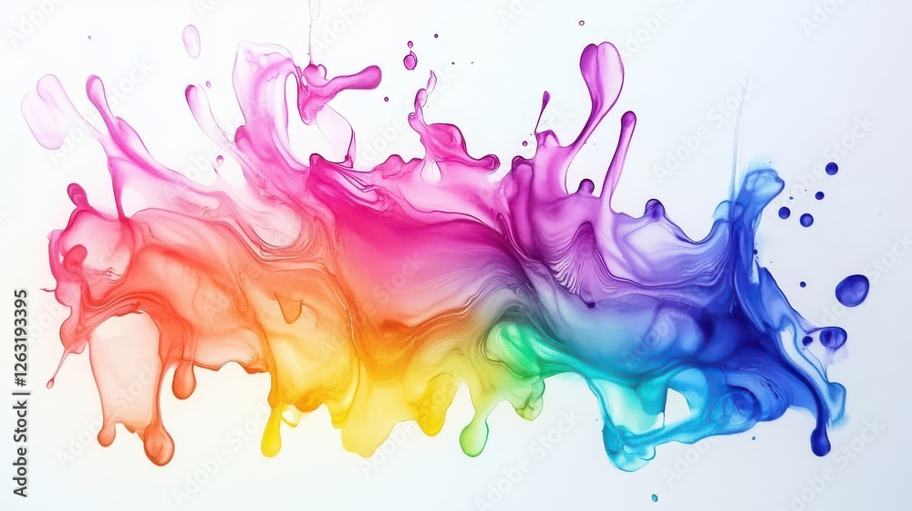 Vibrant Abstract Splash of Colors Vibrant Abstract Splash of Colors