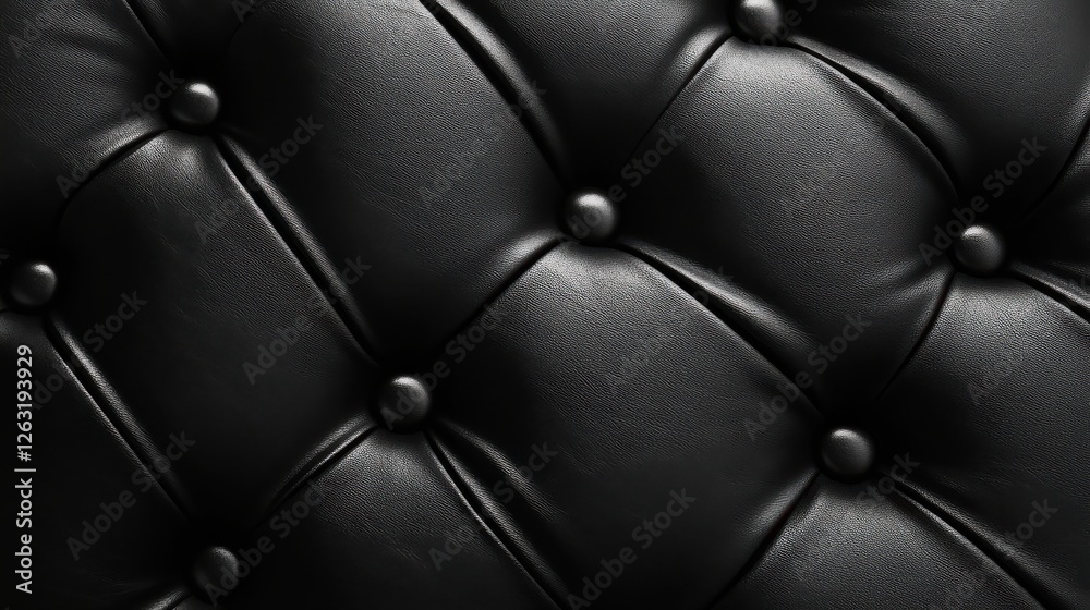 Fototapeta premium Natural Leather Texture in Deep Black Tone