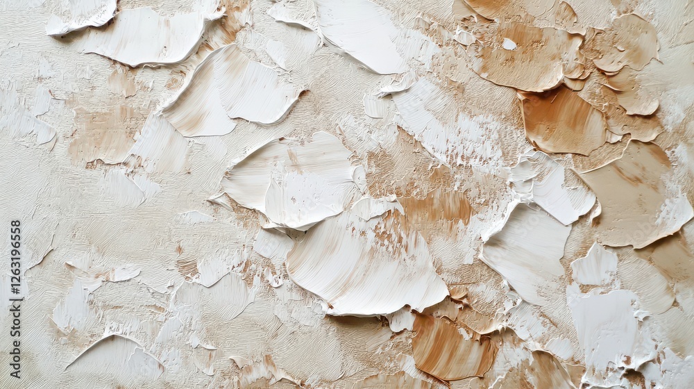 Textured Abstract Surface with Peeling Layers