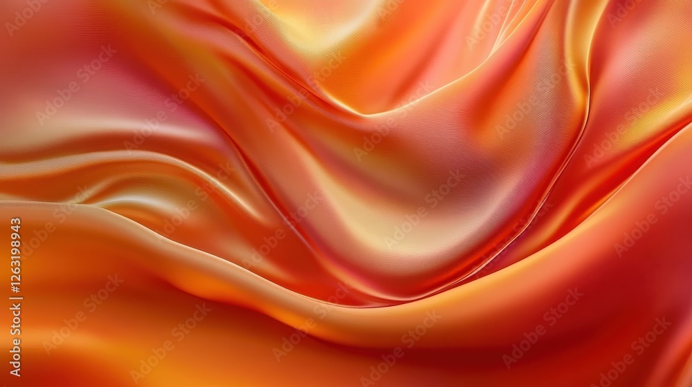 Abstract Satin Fabric with Rich Folds and Sheen Abstract Satin Fabric with Rich Folds and Sheen