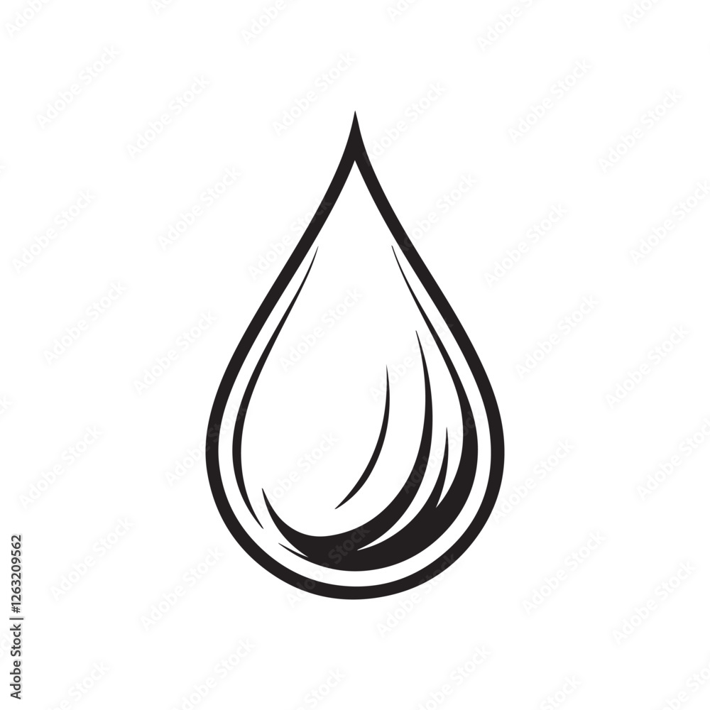 raindrop silhouette vector clip art logo raindrop silhouette vector clip art logo