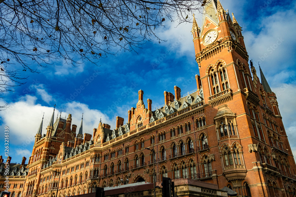 Fototapeta premium St. Pancras, an architectural gem in the heart of London