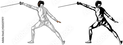 fencer vector