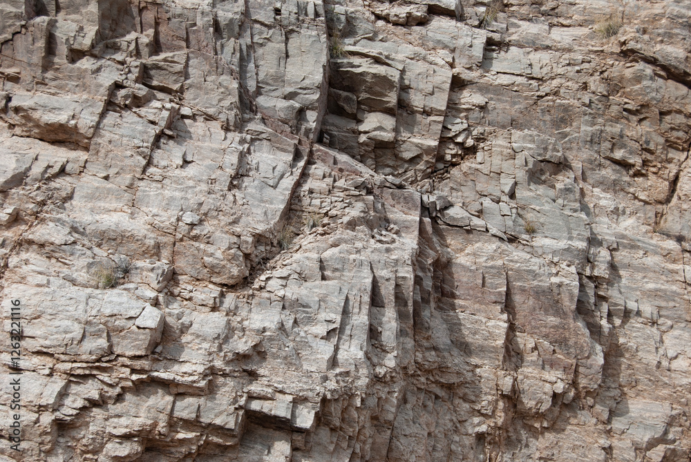 Closeup of brown rough stone and shale in the Sonoran desert Closeup of brown rough stone and shale in the Sonoran desert