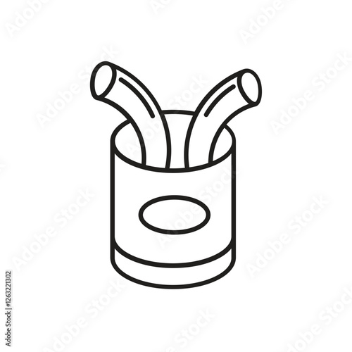 Food prank icon vector stock illustration