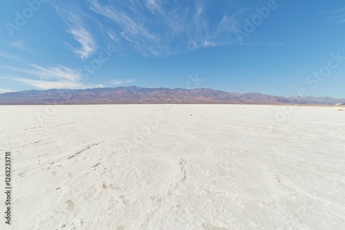 Death Valley National Park's Badwater Basin, a salt flat that's the lowest point in America