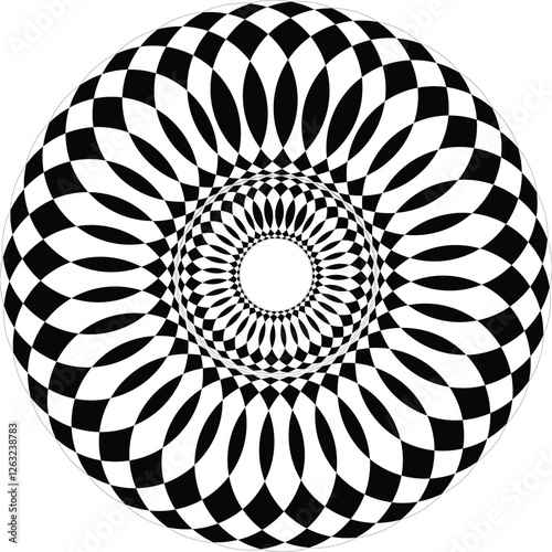 abstract optical illustion pattern design.