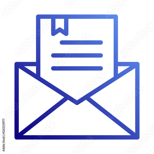 Elegant Email Icon for Communication Concepts