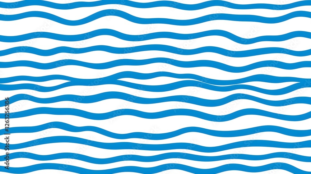 Blue Wavy Pattern on White Background for Abstract Design Use Blue Wavy Pattern on White Background for Abstract Design Use