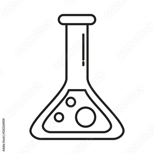 Test tube icon vector, filled flat sign, solid pictogram isolated on white. Laboratory glass symbol illustration.