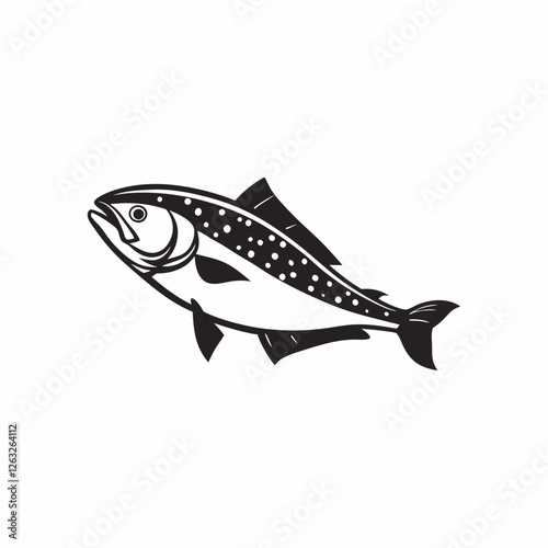 Fish and wild marine animals are isolated on white background. Inhabitants of the sea world, cute, funny underwater creatures dolphin, shark, ocean crabs, sea turtle, shrimp. Flat cartoon illustration