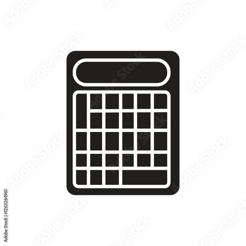 calculator icon vector illustration - editable icon