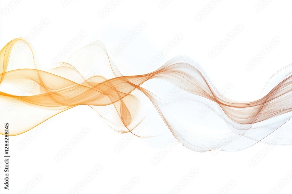 Fototapeta premium Horizontal of light streaks illustrating motion and speed isolate on white background