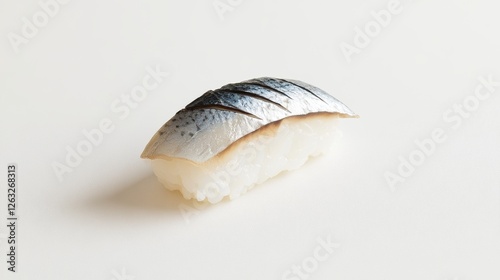 Kazunoko sushi isolated illustration. Japanese traditional food with mackerel. Vector illustration
 photo