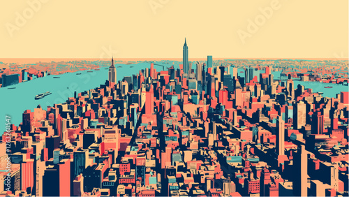 New York City in Twilight