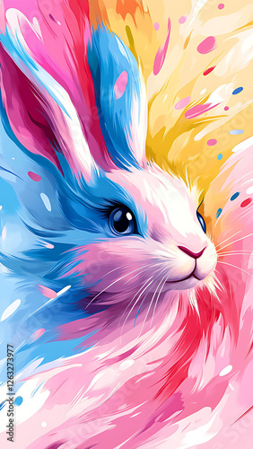 Bunny Color Splash Art