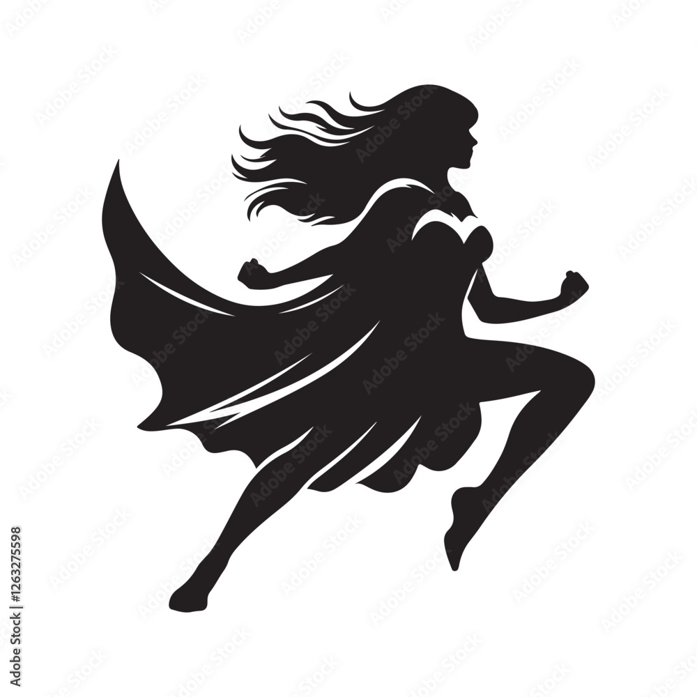 silhouettes, women standing, confident poses, fashion illustration style, black and white, graphic design, vector art, feminine power silhouettes, women standing, confident poses, fashion illustration style, black and white, graphic design, vector art, feminine power