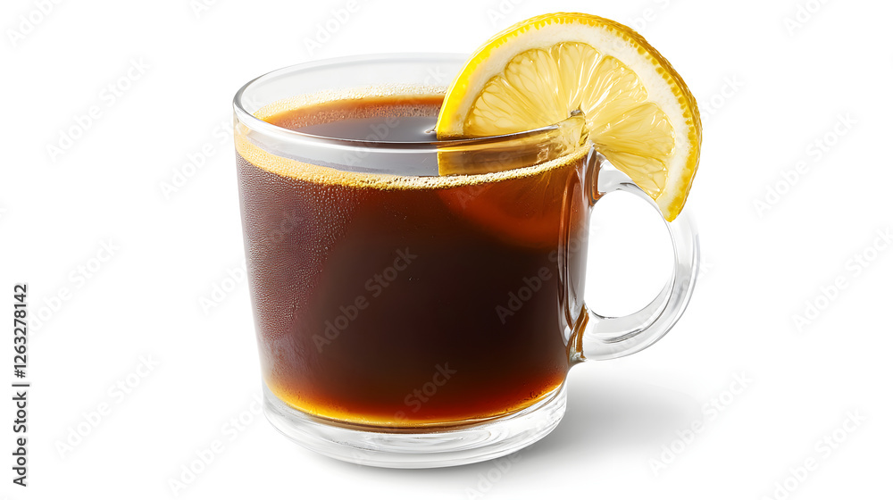 Elegant Americano Coffee Presentation with Lemon Twist for Unique Beverage Appeal Elegant Americano Coffee Presentation with Lemon Twist for Unique Beverage Appeal