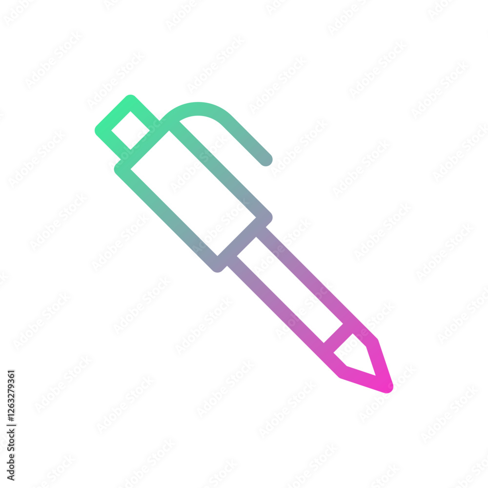 Vivid Pen Icon, Writing and Drawing Tool Art Vivid Pen Icon, Writing and Drawing Tool Art