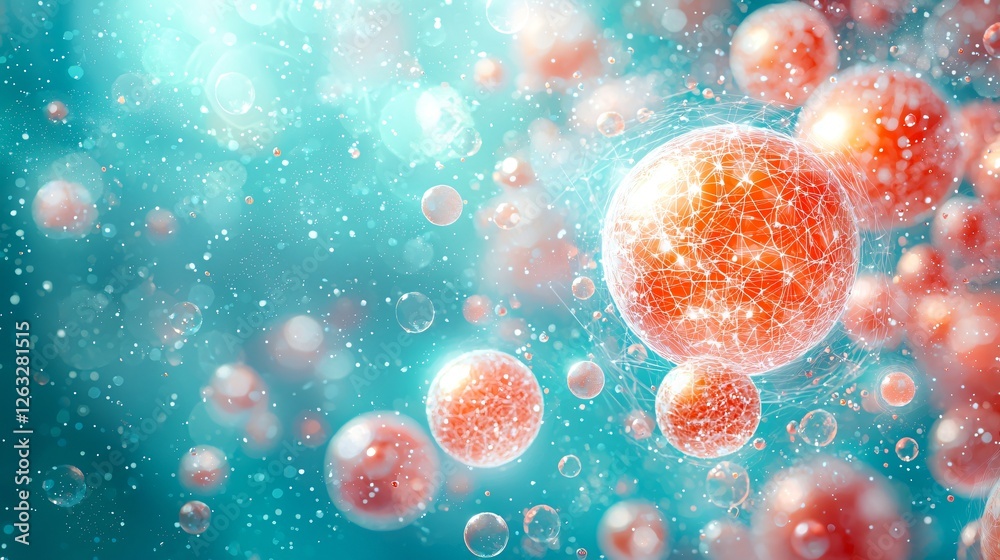 Abstract Cellular Structure, Science Background Abstract Cellular Structure, Science Background