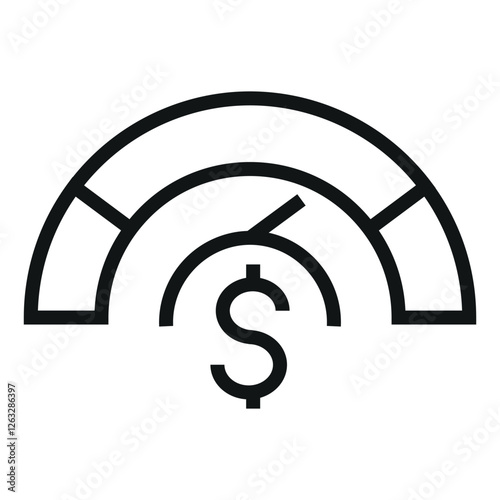 credit score vector icon