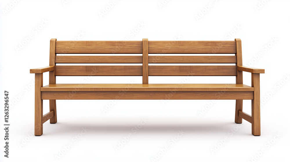 wooden bench isolated on white background wooden bench isolated on white background