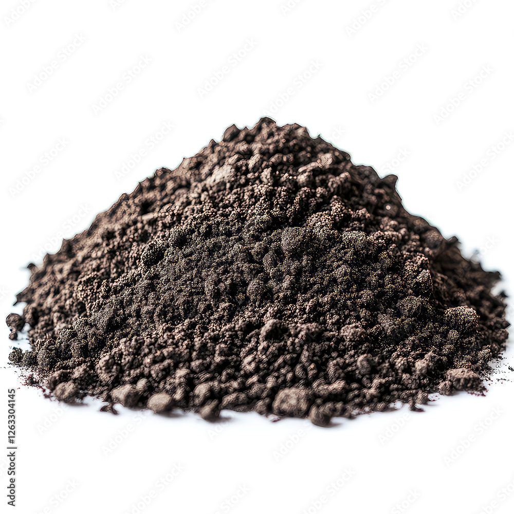 Close-up of Dark Brown Soil Texture: Rich Earth, Fertile Ground, Natural Background Close-up of Dark Brown Soil Texture: Rich Earth, Fertile Ground, Natural Background