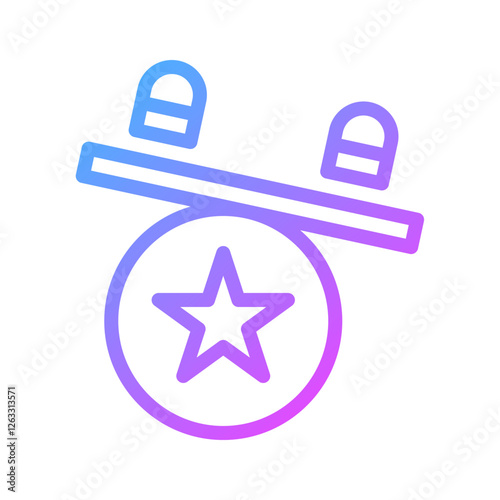Star Balance, Equitable Icon Gradient Style