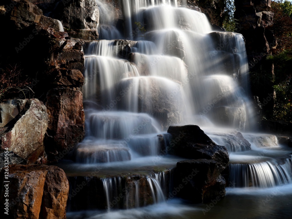 Obraz premium waterfall in the forest