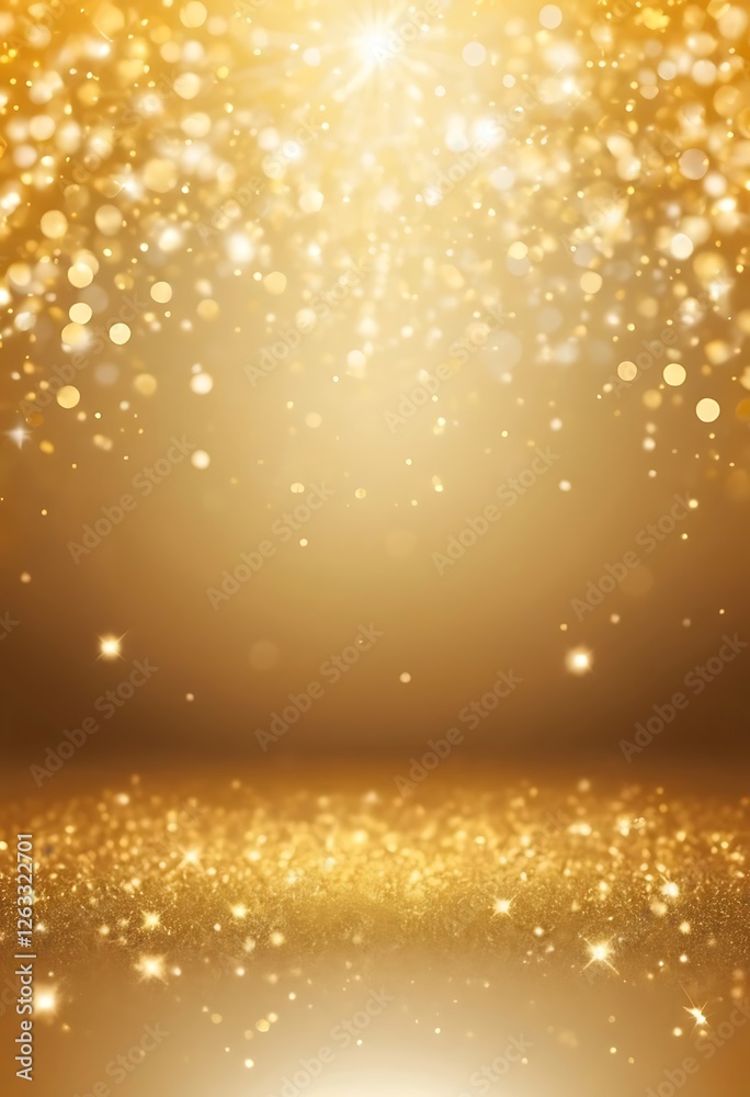 Golden Radiance, A Sparkling Backdrop of Festive Celebration and Light Golden Radiance, A Sparkling Backdrop of Festive Celebration and Light