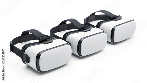 Corporate VR Headset Mockup Template - Professional Design for Training Modules, Webinars, and Virtual Workspace Branding