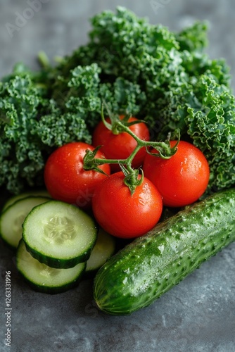 Fresh produce on table