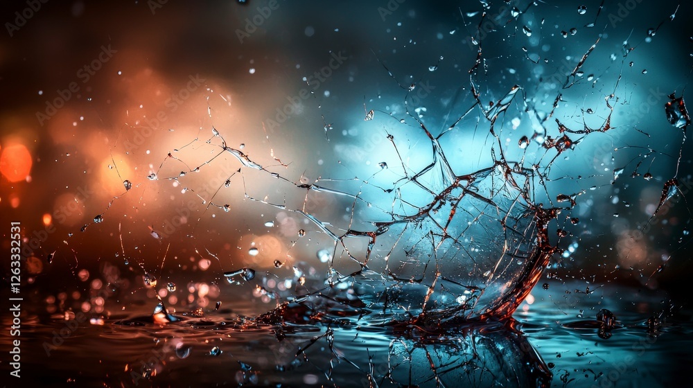 Fototapeta premium Dynamic water splash art studio photograph creative close-up optimism in motion