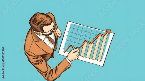 business woman with chart