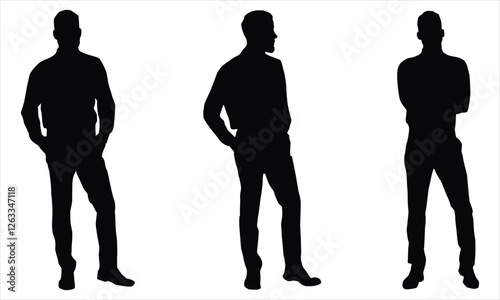vector silhouettes of people