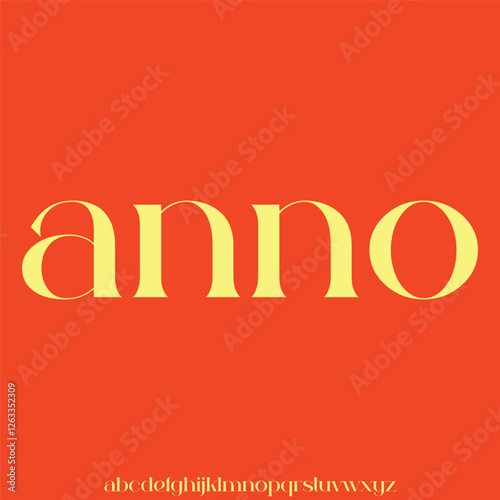 Wallpaper Mural anno, Abstract technology science alphabet lowercase font. digital space typography vector illustration design Torontodigital.ca