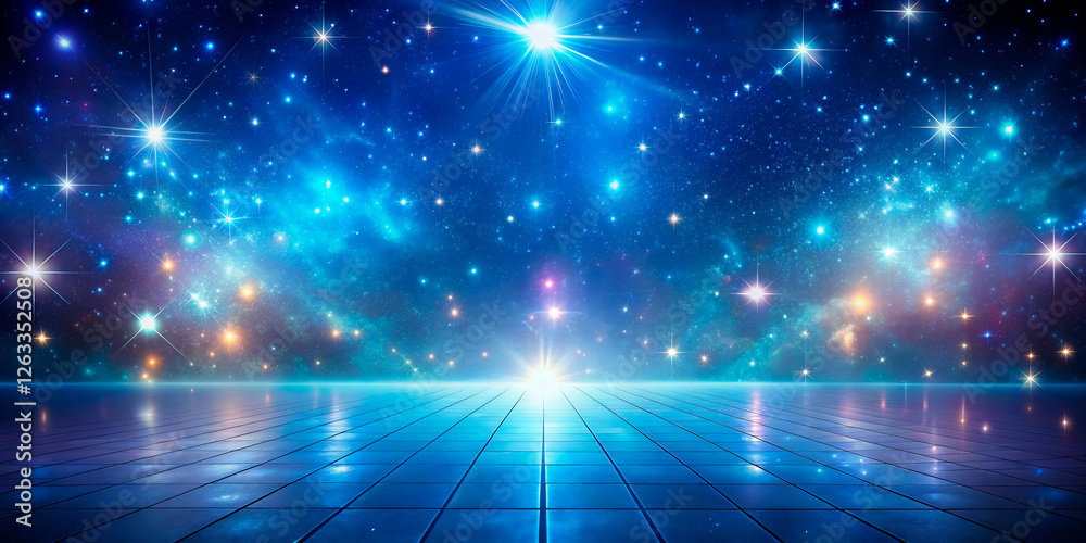 Naklejka premium abstract blue lights