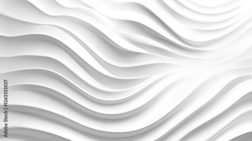 Abstract White Wave Pattern Background Design