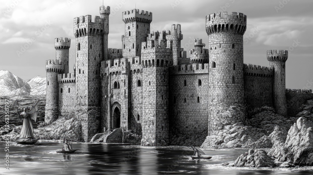 Fototapeta premium Castle by Water