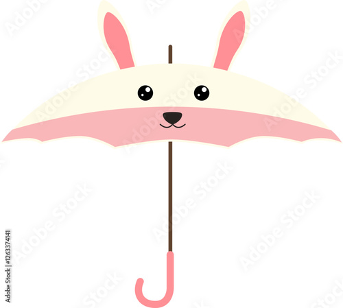 Cute Rabbit Umbrella 