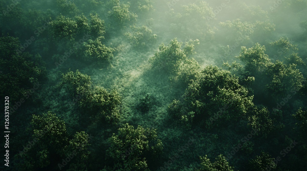 Aerial Drone View of Thick Forest Canopy and Lush Foliage Aerial Drone View of Thick Forest Canopy and Lush Foliage