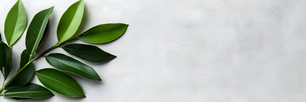A leaf is on a white background A leaf is on a white background
