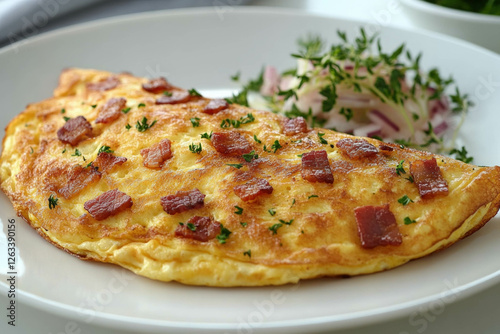 Omelet With Bacon And Cheese photo