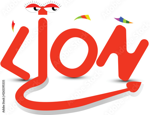 Font logo, font logo on t-shirt, text logo cartoon for t-shirt