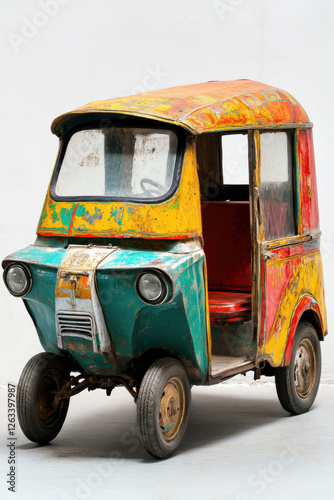 Taxi tuk-tuk, perfect for depicting transport in various global settings